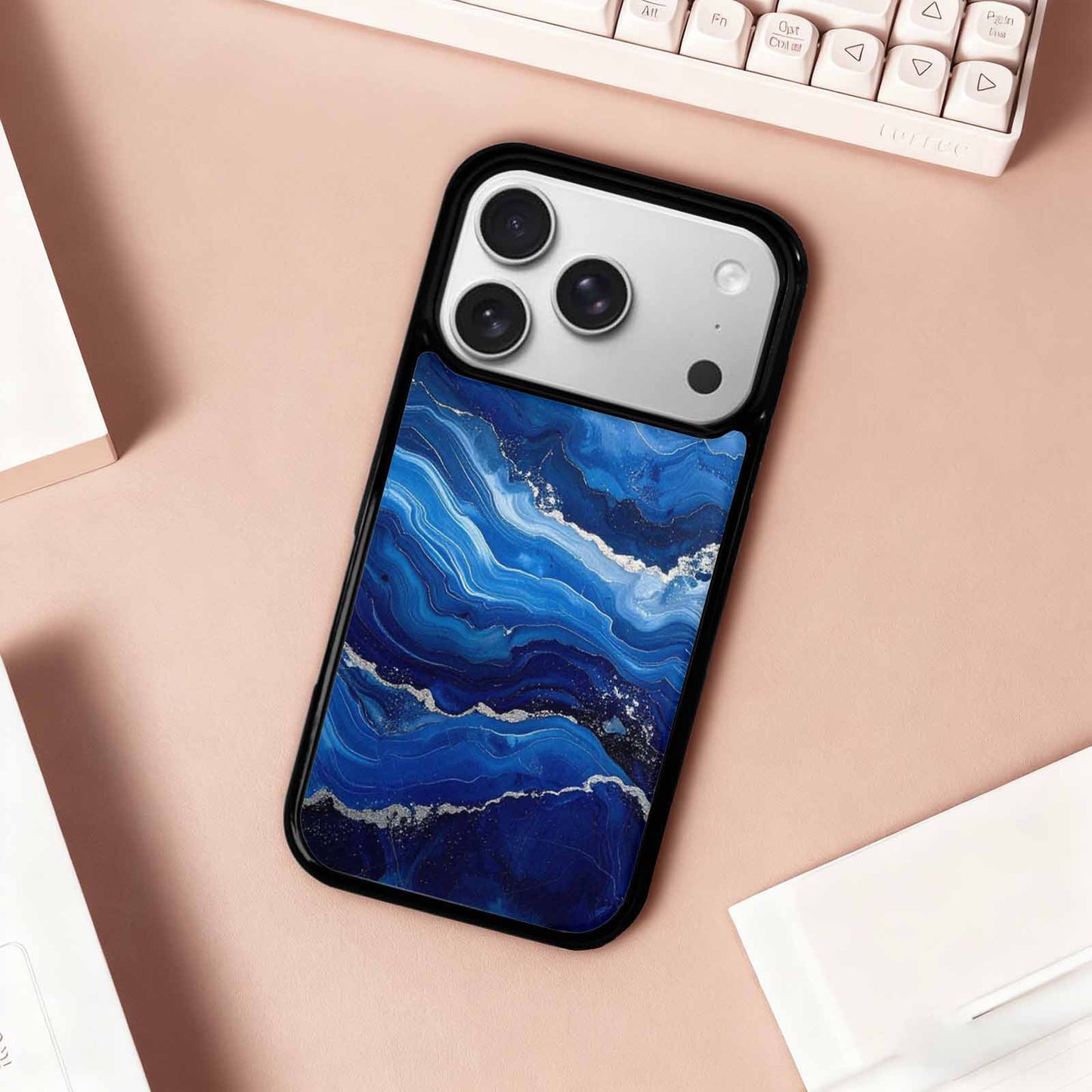 iPhone 17 Pro Case — Seamless Tileable Pattern Of Overlapping Original, Custom Phone Case