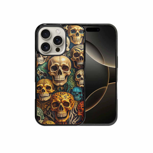 iPhone 16 Pro Case — Skulls Animal Printskulls Patt Ekj, Custom Print Case Cover