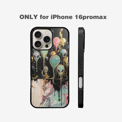 iPhone 16 Pro Max Case — Aliens Marblemelting Aliens Pa 7eb Personalized, Personalized Phone Case