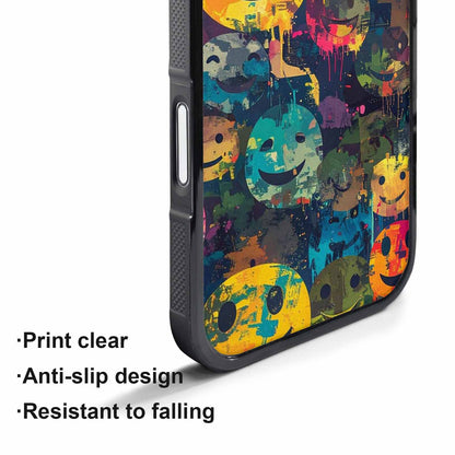 iPhone 17 Pro Case — Smiley Faces Camosmiley Faces Gd7 Camo, Personalized Phone Case