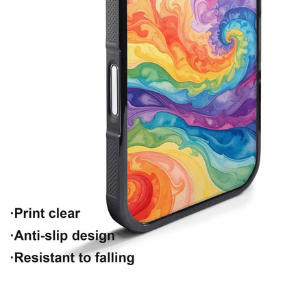 iPhone 17 Air Case — Tie Dye Swirls Tie Dye Tie, Custom Printed Phone Case
