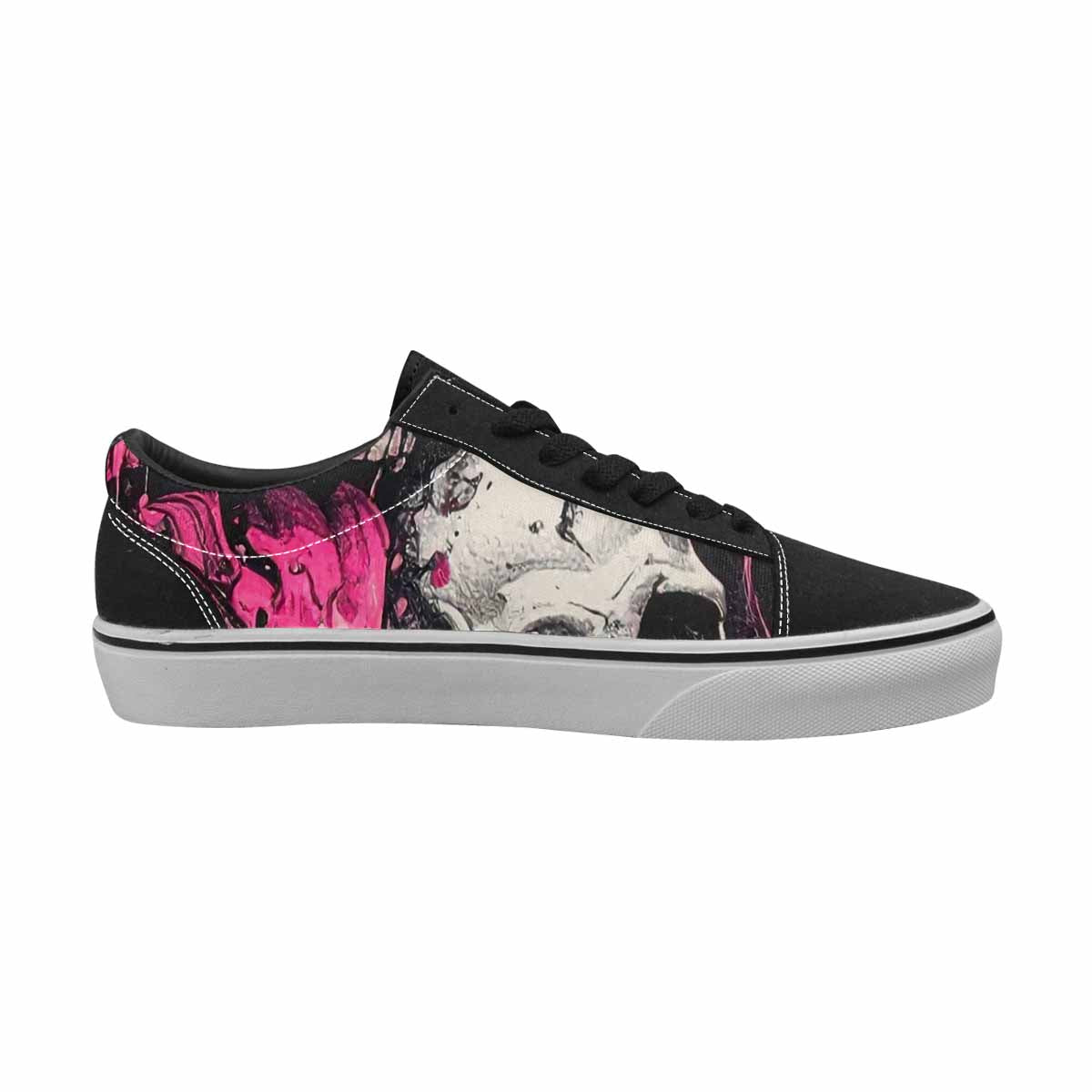 WOMEN'S Rainbow From Skull S Lace-Up Canvas Aesthetic Shoes