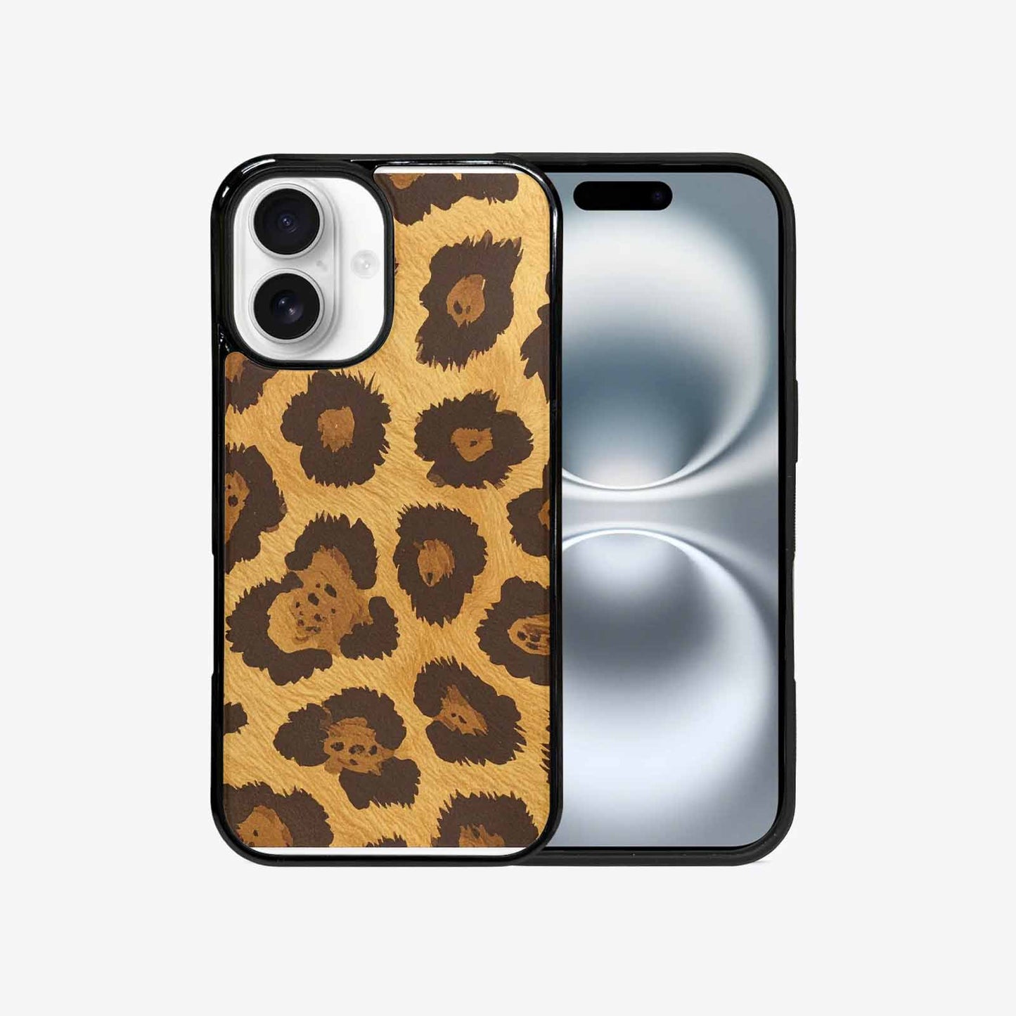 iPhone 16 Case — Classic Leopard Print Warm Golden Tan, Custom Art Phone Cover