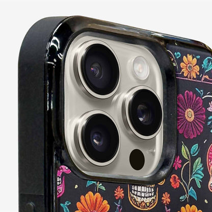 iPhone 15 Pro Max Case — Colorful Dia De Los Muertos Sugar, Custom Print Case Cover
