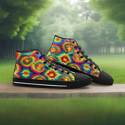 Peacock Green Emerald Wearable Bold Art - Freaky Shoes | Custom Art Sneakers