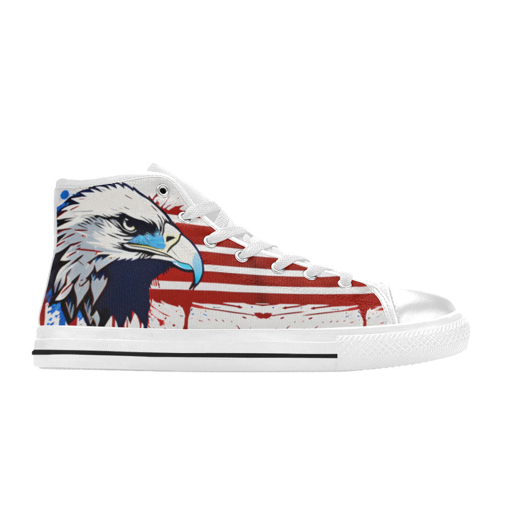 MEN'S Patriotic Eagle Art Men’S High Top Canvas Dreamcore Custom Shoes