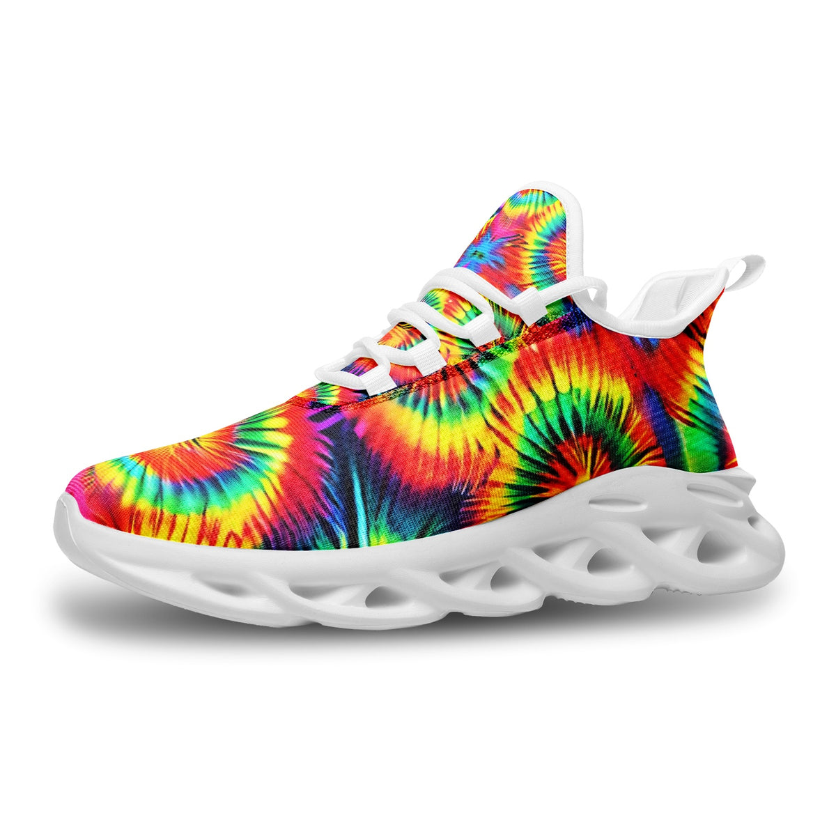 Unisex Rainbow Rave Tie Dye Art Sneakers