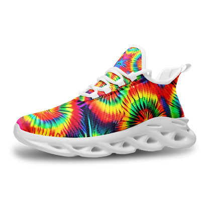 Unisex Rainbow Rave Tie Dye Art Sneakers