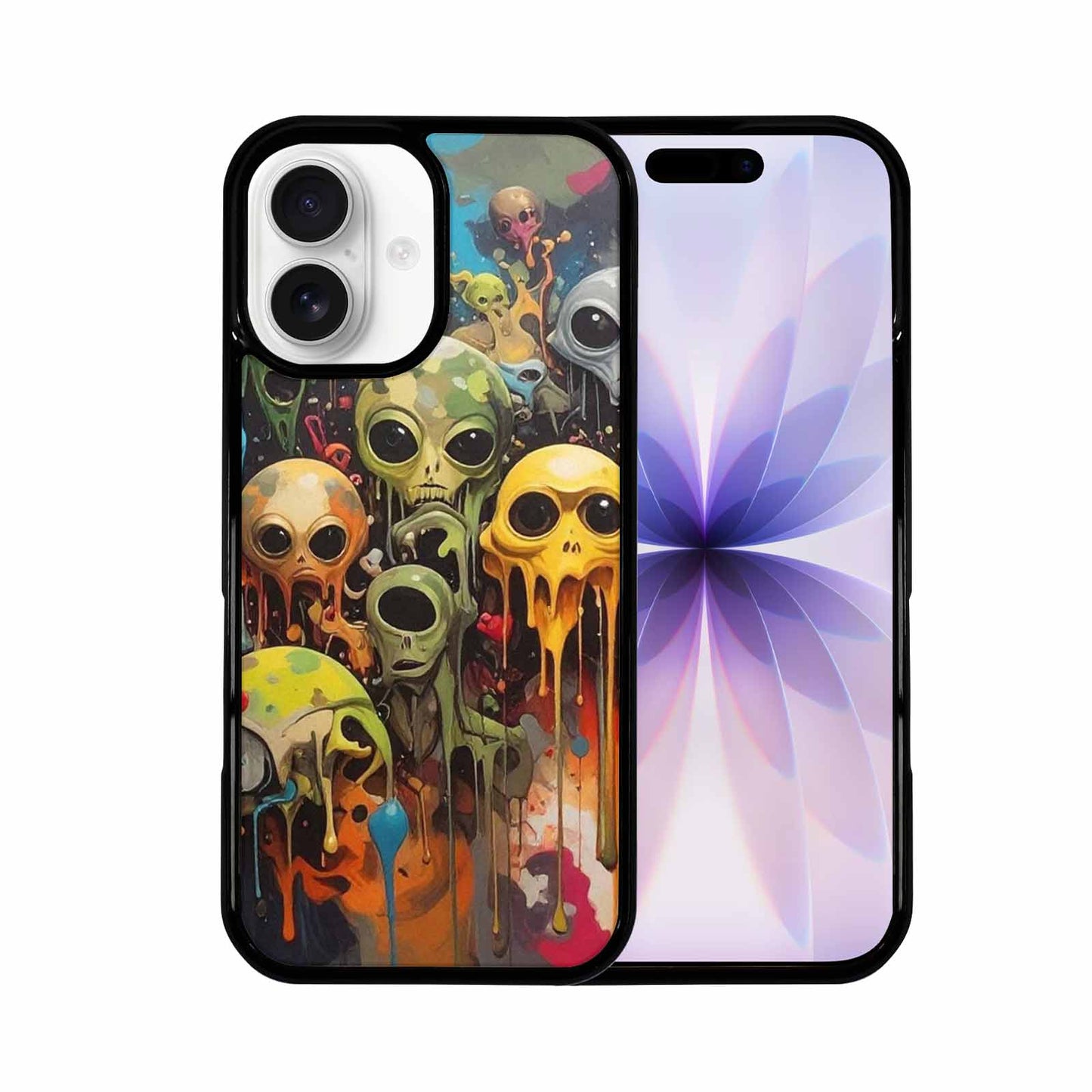 iPhone 17 Case — Aliens Camomelting Aliens Patt Alien Scifi, Custom Phone Case