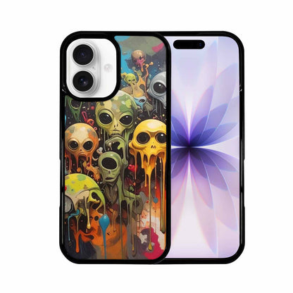 iPhone 17 Case — Aliens Camomelting Aliens Patt Alien Scifi, Custom Phone Case
