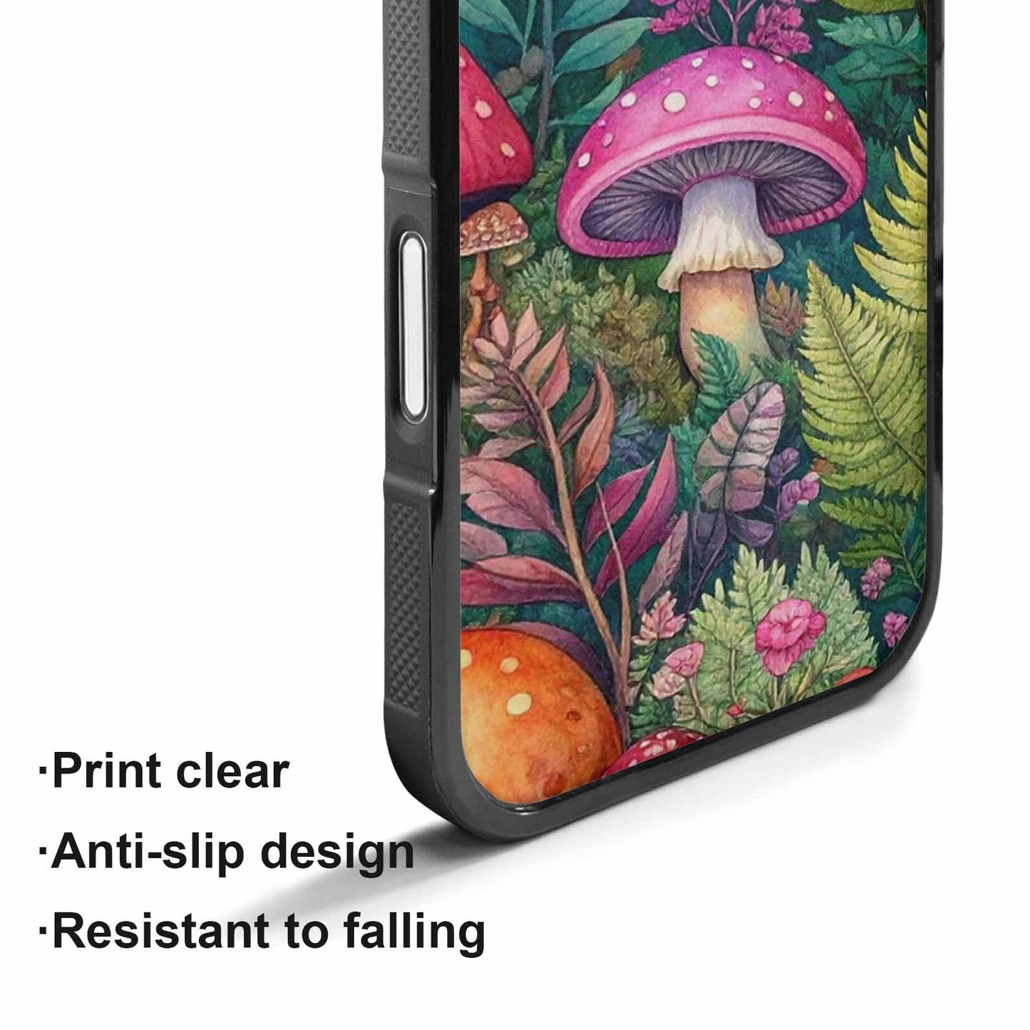 iPhone 17 Case — Mushrooms Botanicalmushrooms P Vyk Floral, Custom Designed Case Cover