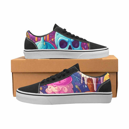 WOMEN'S Ice Cream Monsters  Lace-Up Canvas Dreamcore Custom Shoes