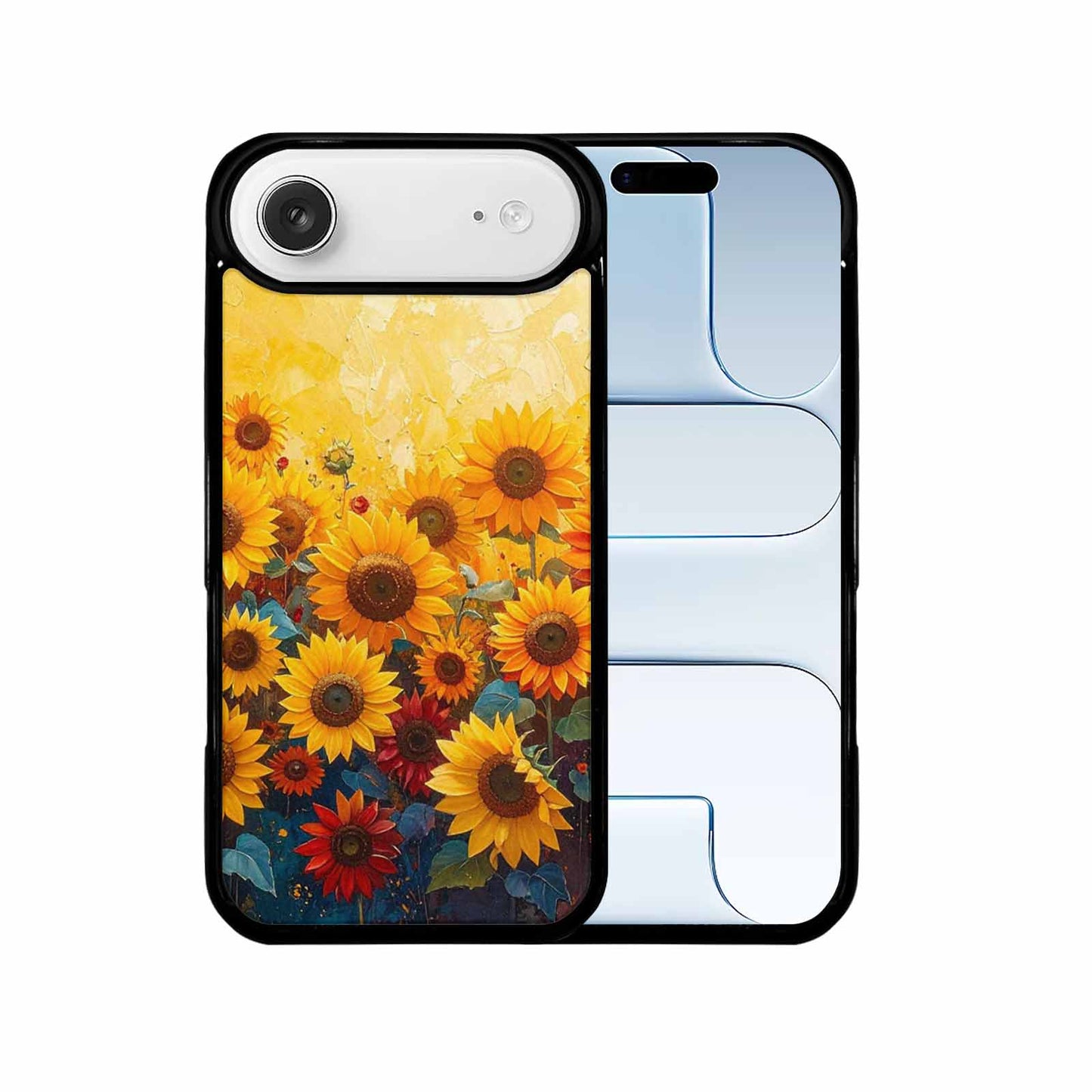 iPhone 17 Air Case — Full Color Vibrant Sunflower Burst Floral, Personalized Phone Case