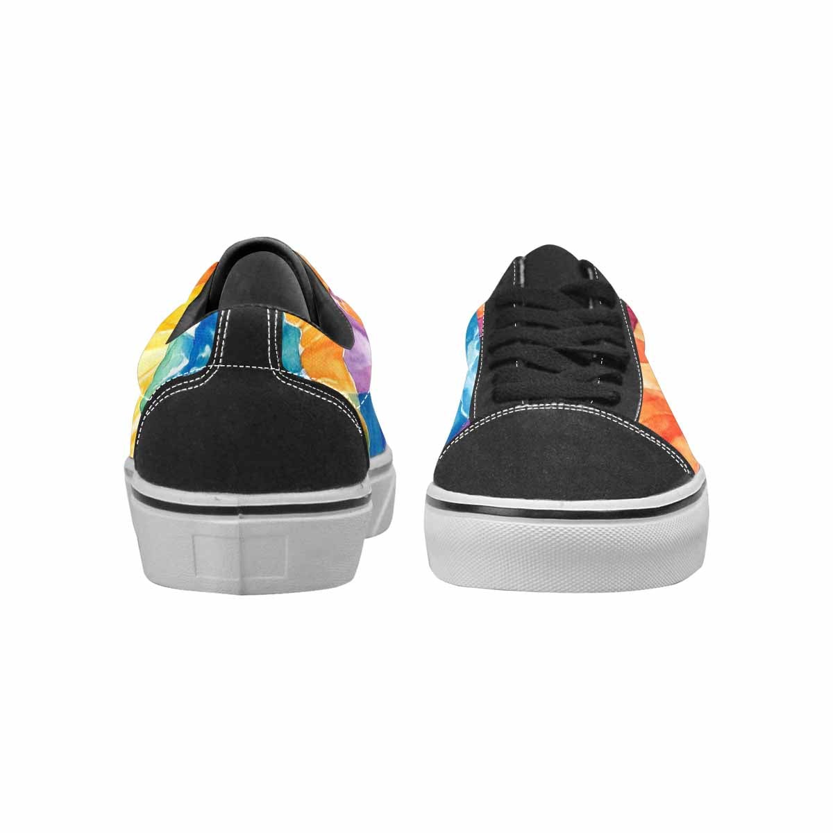 WOMEN'S Tie Dye Swirl Canvas Lace-Up Y2K Custom Shoes