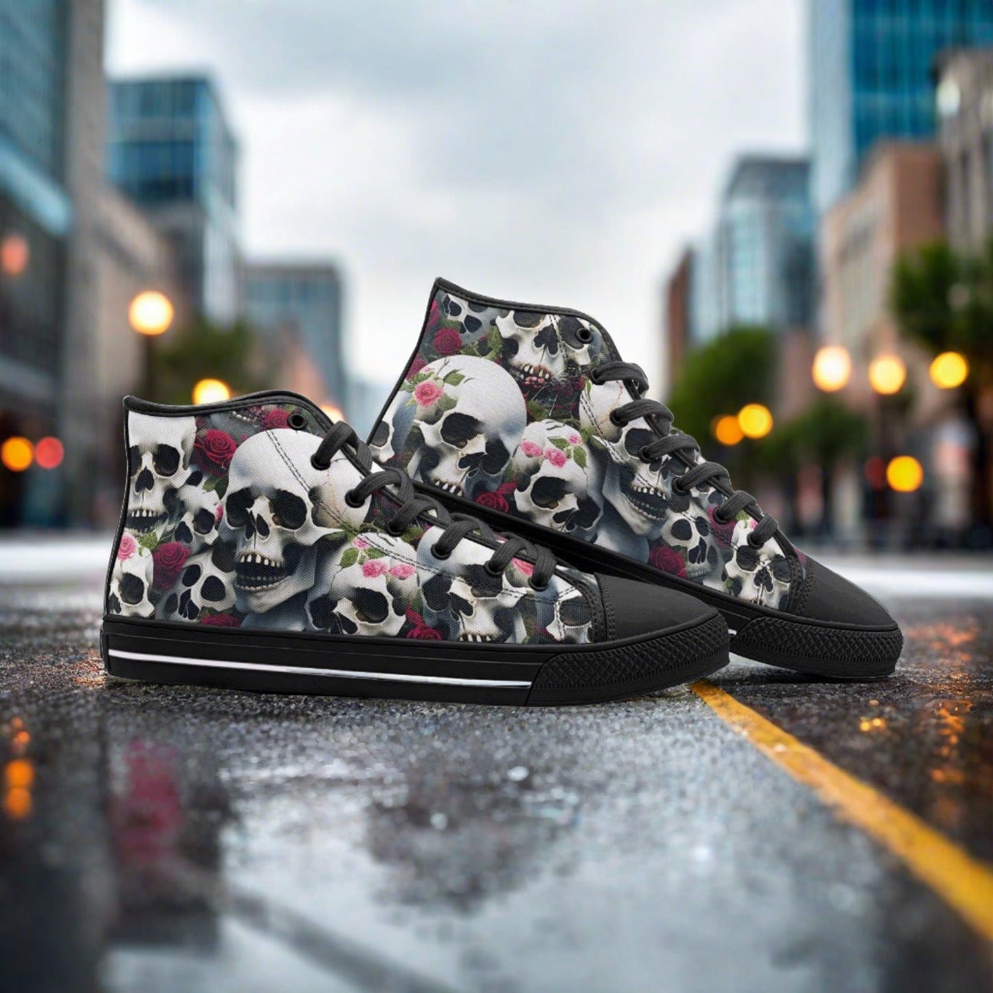 Peacock Teal Gold Unique Bold Art - Freaky Shoes | Custom Art Sneakers