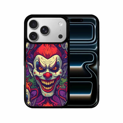 iPhone 17 Pro Case — Evil Circus Heads Faces Overlapping Cartoon, Customized Protective Case
