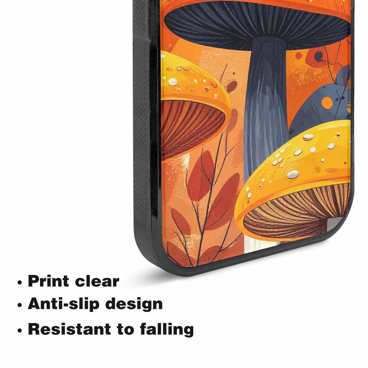 iPhone 15 Plus Case — Bold Autumn Mushroom Bold Autumn Mushroom, Unique Phone Case Design