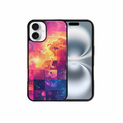 iPhone 16 Plus Case — Cosmic Creature And Object Mashup Pattern, Custom Made Phone Cover