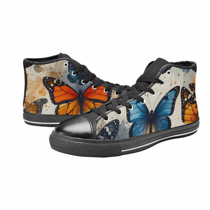 MEN'S Butterfly Wing High Top Canvas Y2K Custom Shoes