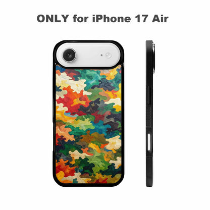 iPhone 17 Air Case — Camo Patches Full Color Vibrant Camo, Custom Designed Case Cover