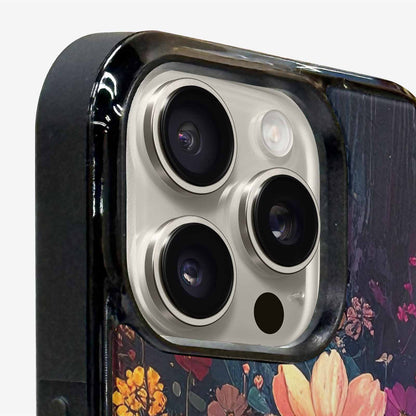 iPhone 15 Pro Max Case — Shadowy Glitch Floral Pattern Hundreds Of, Unique Phone Case Design