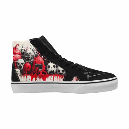 MEN'S Ice Cream Monsters (black High Top Canvas Vivid Custom Sneakers