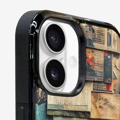 iPhone 16 Plus Case — Distressed Grunge Texture Pattern Hundreds Of, Custom Printed Phone Case