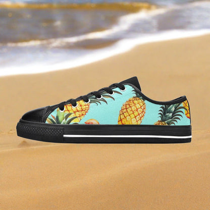 Monarch Blue Gold Vivid WOMEN Bold Art - Freaky Shoes | Custom Art Sneakers