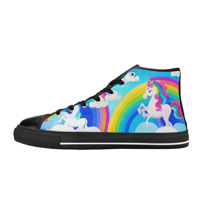 MEN'S Unicorns Abstract Men’S High Top Canvas Vivid Shoes