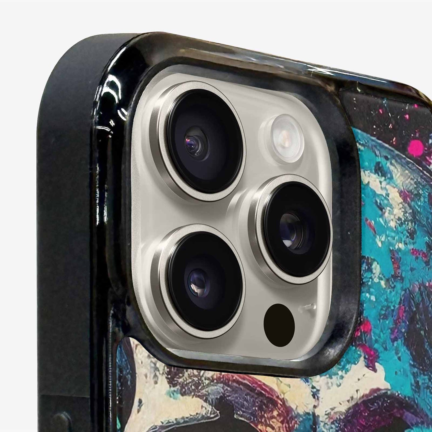 iPhone 16 Pro Max Case — Skulls Roses Acid Wash Custom, Custom Designed Case Cover