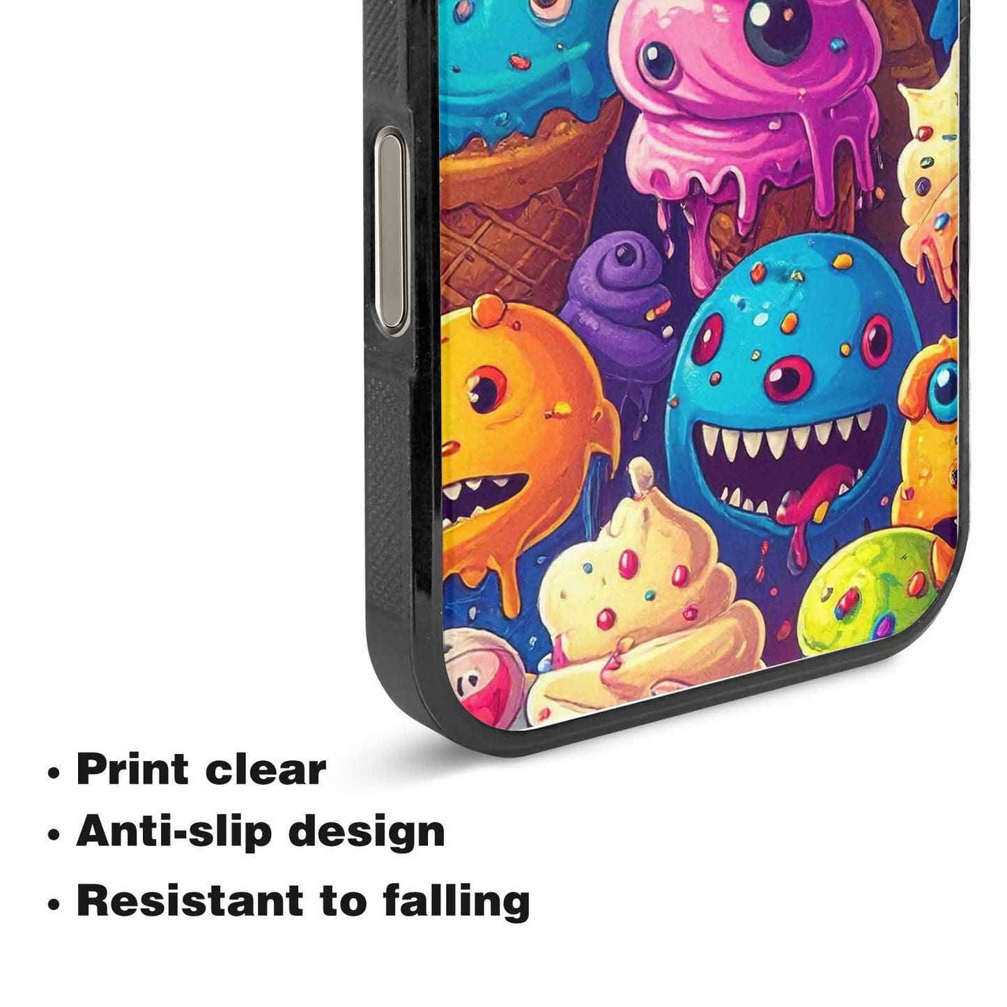 iPhone 15 Pro Max Case — Melting Ice Cream Monster Charac, Custom Phone Case