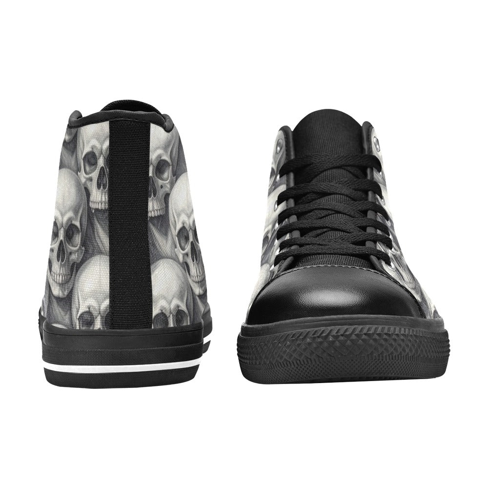 MEN'S Hyper Realistic Skull High Top Canvas Y2K Custom Sneakers