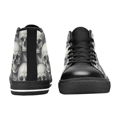 MEN'S Hyper Realistic Skull High Top Canvas Y2K Custom Sneakers