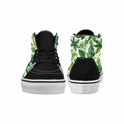 WOMEN'S Seven-Point Palmate Leaf High Top Canvas Cottagecore Sneakers