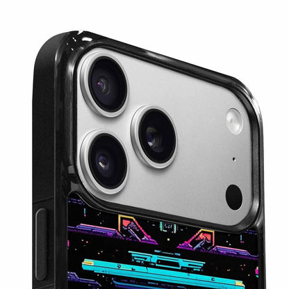 iPhone 17 Pro Case — Retro Pixel Art Pattern Bit Retro, Custom Print Case Cover