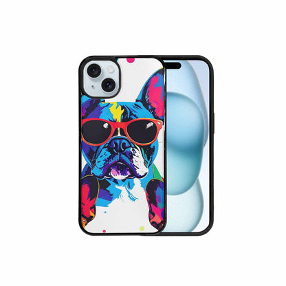 iPhone 15 Plus Case — French Bulldog Pop Art Pattern, Personalized Phone Case