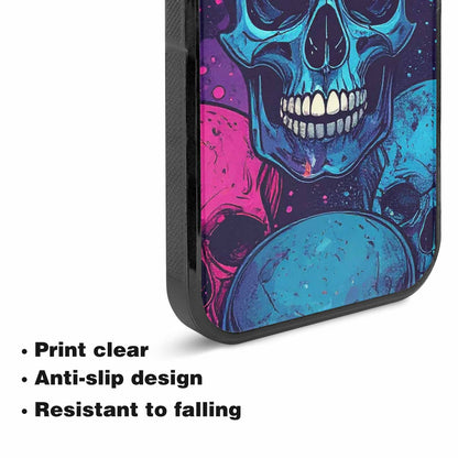 iPhone 15 Case — Skulls Splatter Comic Custom, Custom Phone Case