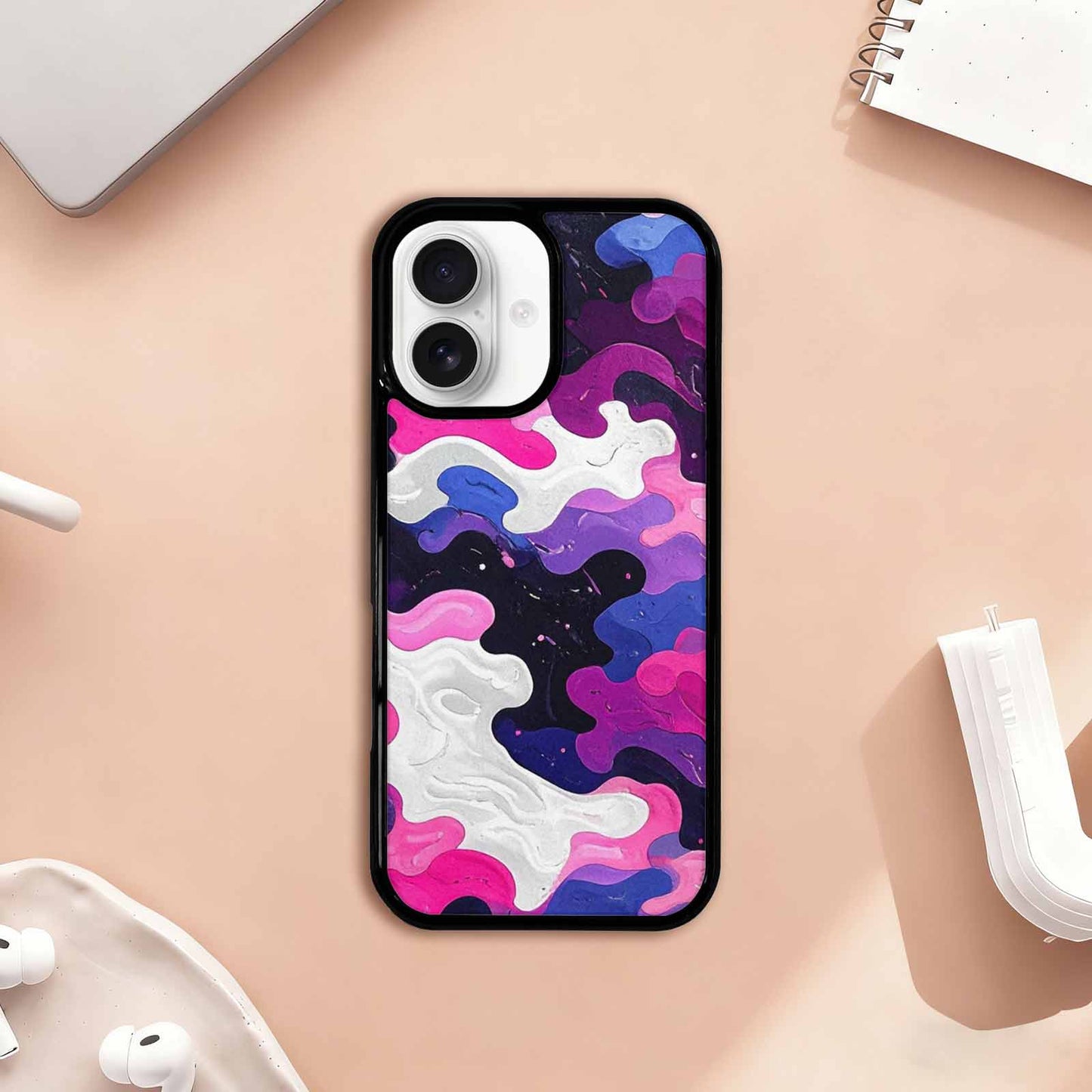 iPhone 17 Case — Vivid Camo Genderfluid Camo, Unique Phone Case Design