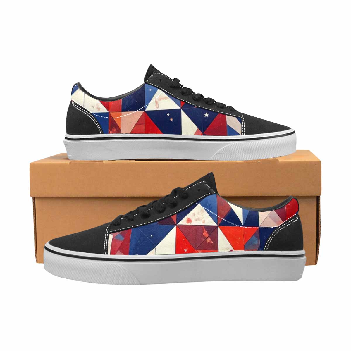 MEN'S American Flag Stars Canvas Lace-Up Vivid Shoes