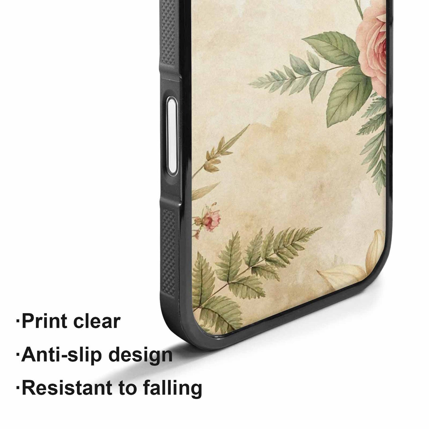 iPhone 17 Case — Vintage Botanical Art Pattern Floral, Custom Print Case Cover