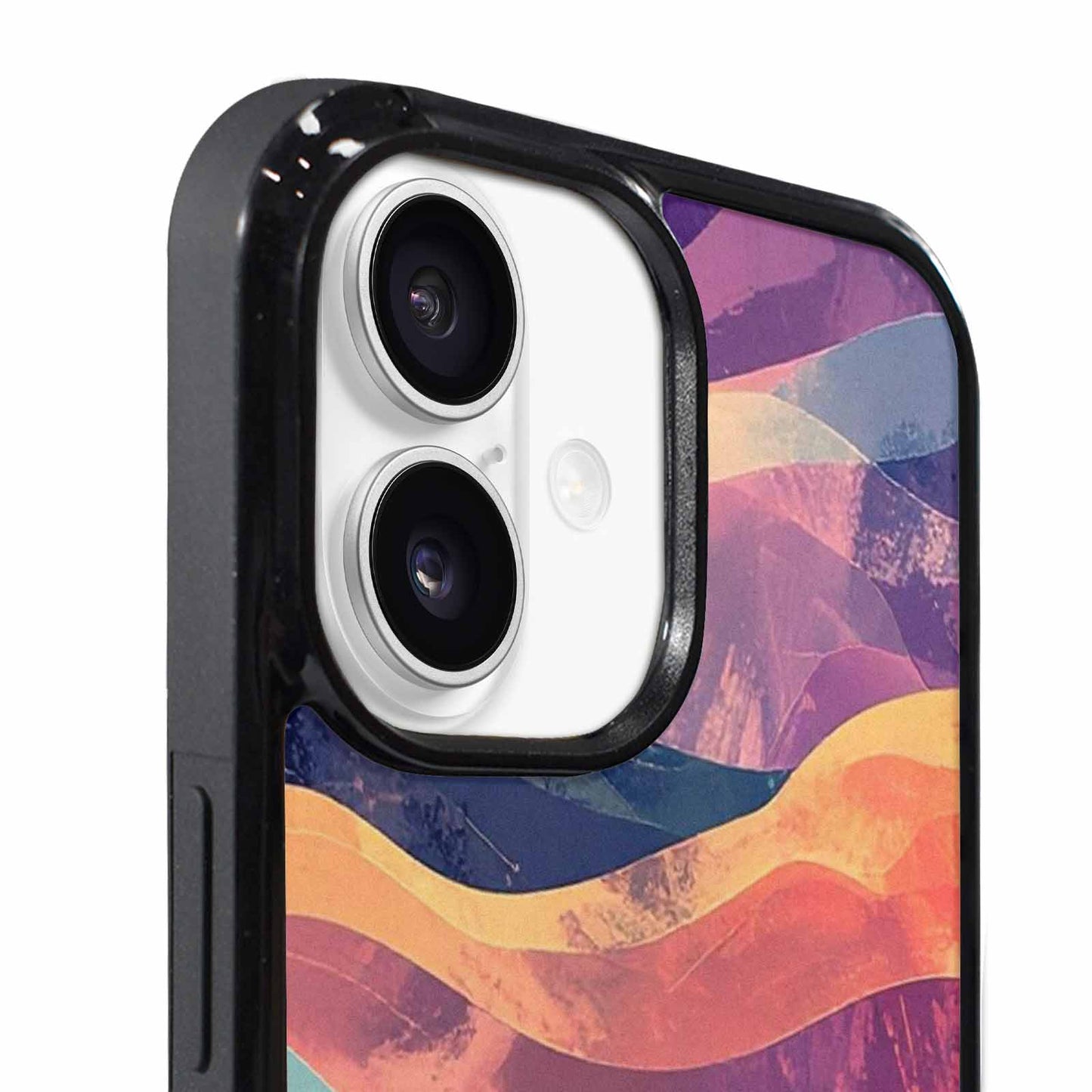 iPhone 17 Case — Glowing Camo Wave Camo, Customized Protective Case