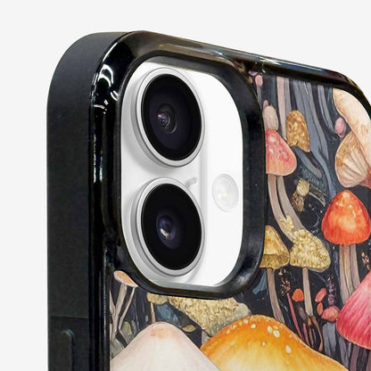 iPhone 16 Plus Case — Mushrooms Pattern Hundreds Of, Original Design Phone Case