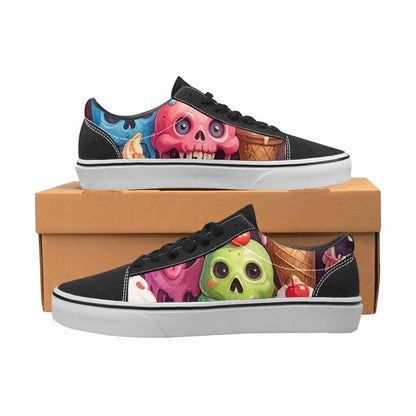 WOMEN'S Ice Cream Monsters  Lace-Up Canvas Dreamlike Custom Shoes