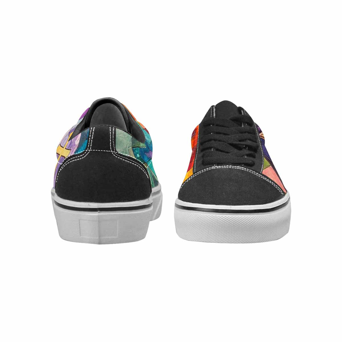 WOMEN'S Faith Cross Lace-Up Canvas Surreal Custom Shoes