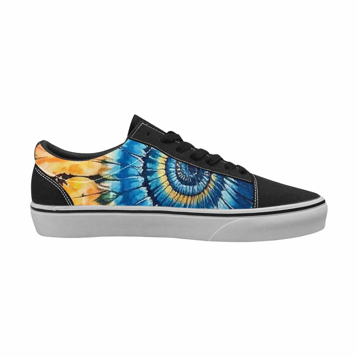 WOMEN'S Tie Lace-Up Canvas Kaleidoscope Custom Sneakers