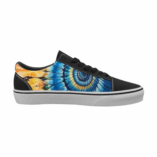 MEN'S Tie Lace-Up Canvas Kaleidoscope Custom Sneakers