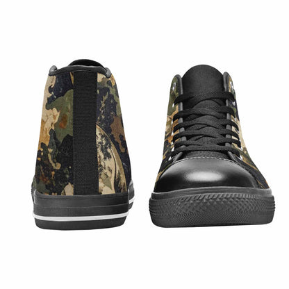 MEN'S Military Camo Skull High Top Canvas Aesthetic Shoes