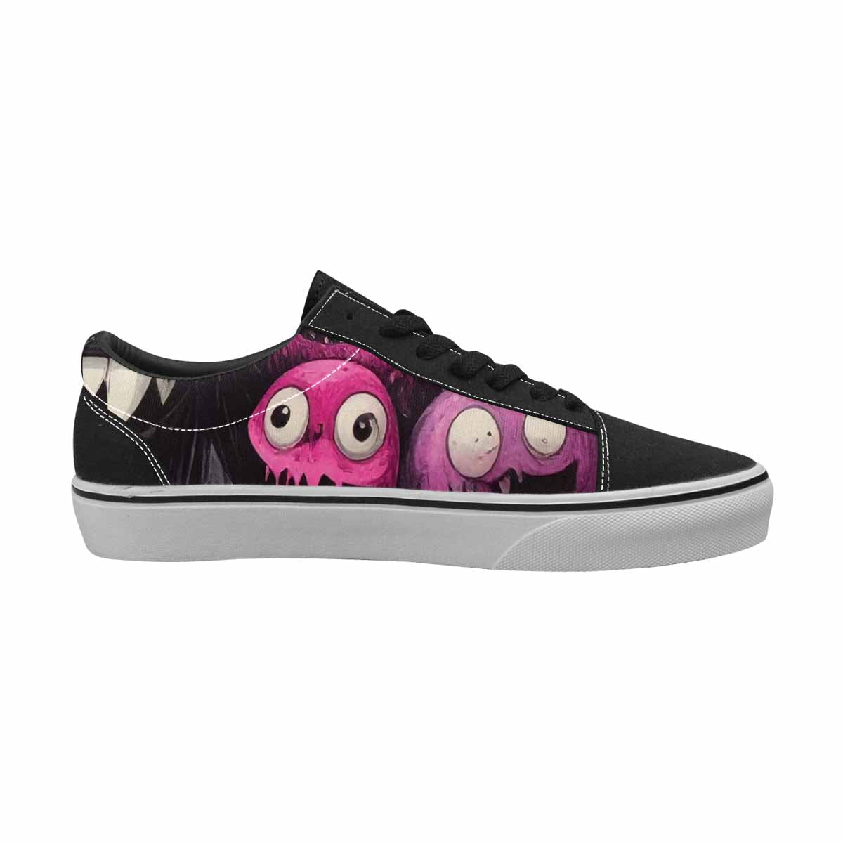 WOMEN'S Monsters (general) Lace-Up Canvas Kaleidoscope Sneakers
