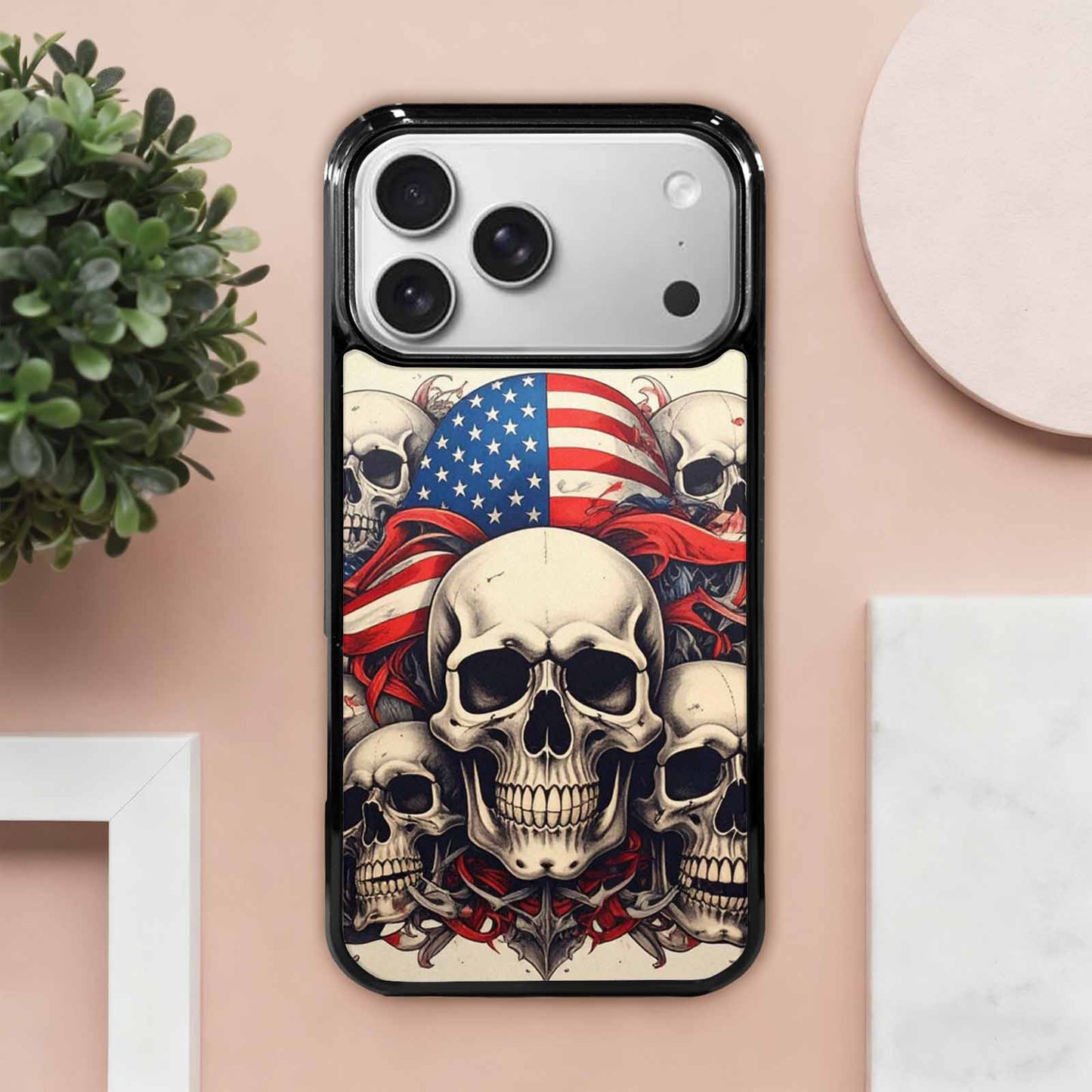 iPhone 17 Pro Max Case — Skull Dark Art Gothic Print Gothic, Custom Print Case Cover
