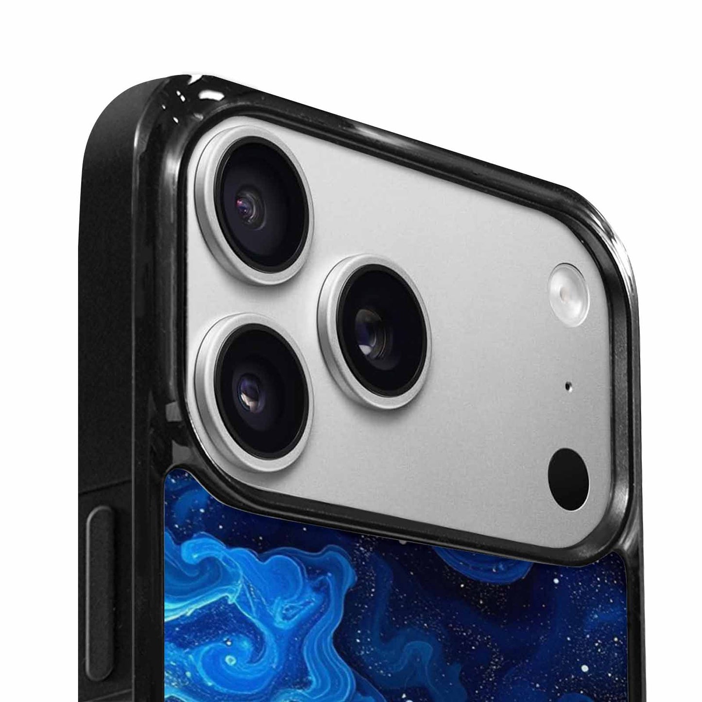 iPhone 17 Pro Case — Galaxy Art Blue Starfield Small Galaxy, Customized Protective Case